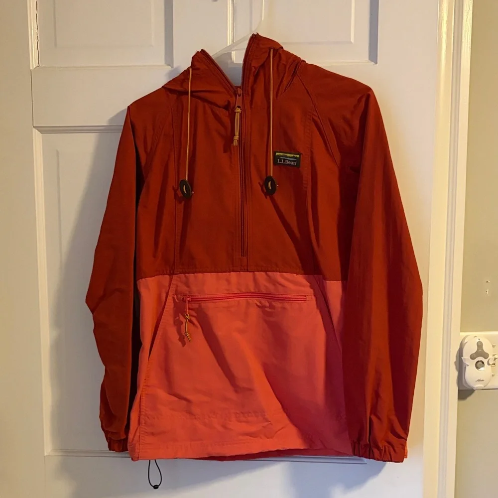 L.L. Bean Red and Pink Anorak - Picture 2 of 3